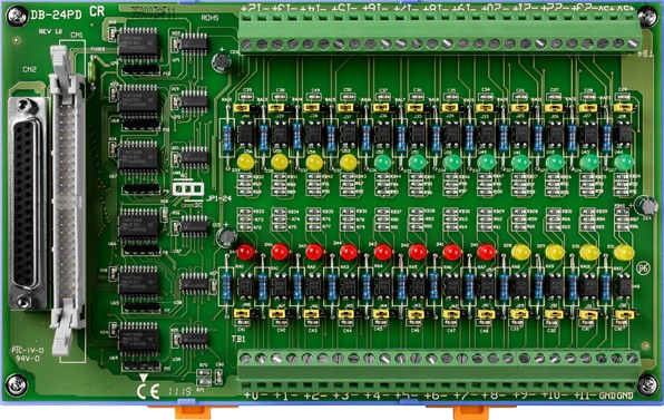 Плата ICP DAS DB-24PD/DIN CR CR DB-24PD with DIN-Rail Mounting Kit