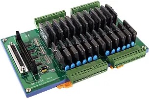 Плата ICP DAS DB-24SSRDC 24-channel OPTO-22 compatible Solid-State Relay Output Board Include : CA-5015 (50-pin Flat Cable 1.