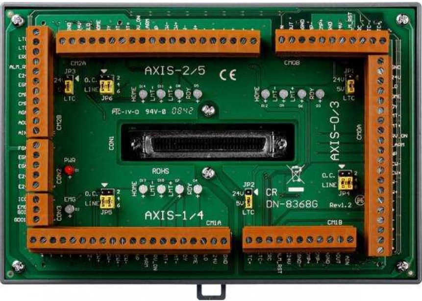 Плата ICP DAS DN-8368GB CR Isolated terminal board 3-axis stepper/servo controller for general purpose usage