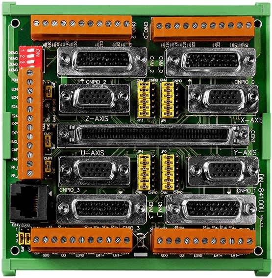 Плата ICP DAS DN-84100U Universal Snap-on Wiring Terminal Board for PISO-PS410 and PISO-PS810