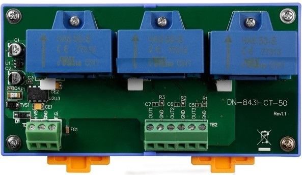 Плата ICP DAS DN-843I-CT-50 CR 3-channel Current Input Sensor