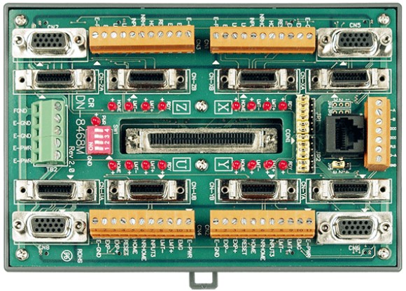 Плата ICP DAS DN-8468MB CR Daughter board (wiring terminal board) for Mitsubishi motor driver, Din-Rail mountable