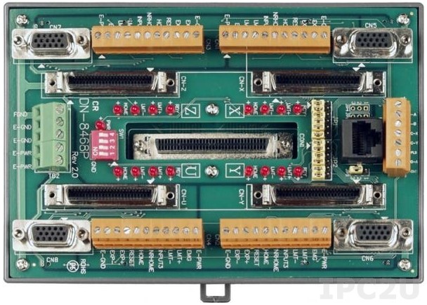 Плата ICP DAS DN-8468PB CR Daughter board (wiring terminal board) for Panasonic motor driver, Din-Rail mountable