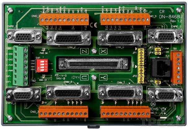 Плата ICP DAS DN-8468YB Daughter board (wiring terminal board) for Yaskawa servo driver, Din-Rail mountable