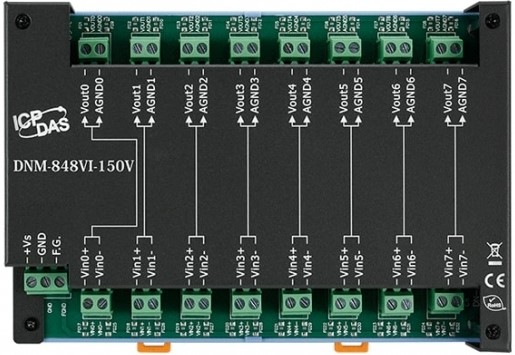 Плата ICP DAS DN-848VI-150V CR Isolation 8-channel Voltage Input Attenuator