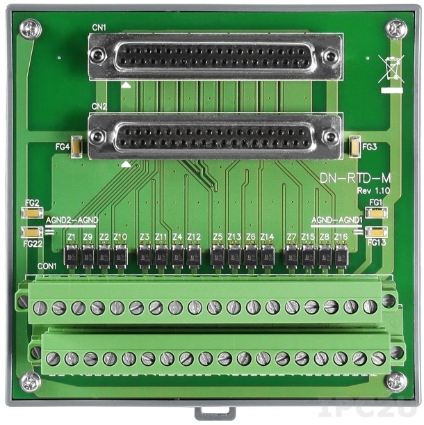 Плата ICP DAS DN-RTD-M CR Termination board for RTD module (RoHS)