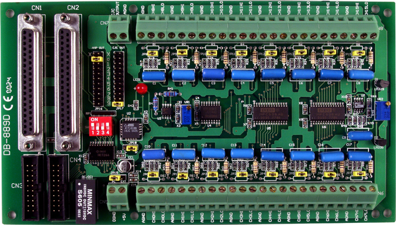 Плата ICP DAS DB-889D 16-Channel Analog Multiplexer Board