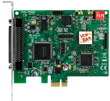 Плата ICP DAS PCIe-PS400 CR PCI Express Bus, High-speed 4-axis Motion Control Card with FRnet Master (RoHS)