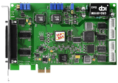 Плата ICP DAS PEX-1202H 32-ch, 12-bit, 44 kS/s High Gain Multi-function DAQ Board (1 K word FIFO) (RoHS)Includes one CA-4002 D-Sub connector