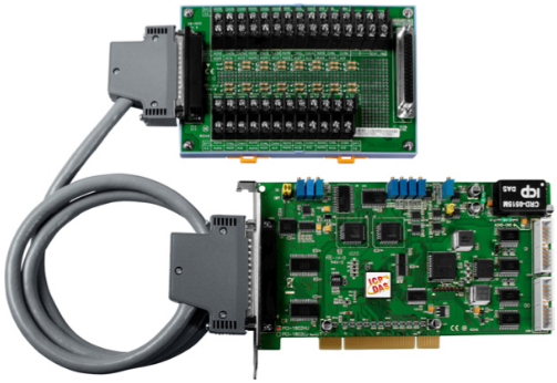 Плата ICP DAS PCI-1802HU/S CR PCI-1802HU CR with DB-1825 daughter board, Cable Includes one CA-3710 D-Sub cable.