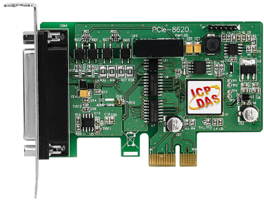 Плата ICP DAS PCIe-8620 CR PCI Express, 200 kS/s, 16-bit, 8-channel Simultaneously Sampled Analog Input board and 4-channel Isolated DIO. (RoHS) Inclu