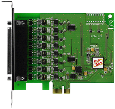 Плата ICP DAS PCIe-S148 PCI Express, Serial Communication card with 8 RS-422/485 ports (RoHS)