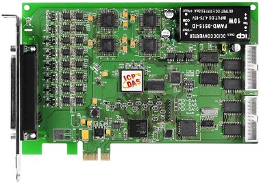 Плата ICP DAS PEX-DA8 CR PCI Express, 8-channel D/A board (RoHS)Includes one CA-4002 D-Sub connector