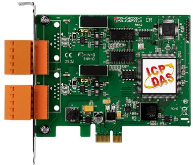 Плата ICP DAS PEX-CAN200i-T CR 2-Port Isolated Protection CAN Communication Board with 5-pin Screw Terminal Connector (Ro