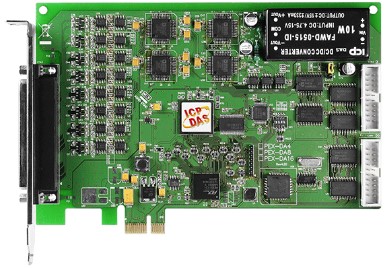 Плата ICP DAS PEX-DA16 PCI Express, 16-channel D/A board (RoHS)Includes one CA-4002 D-Sub connector