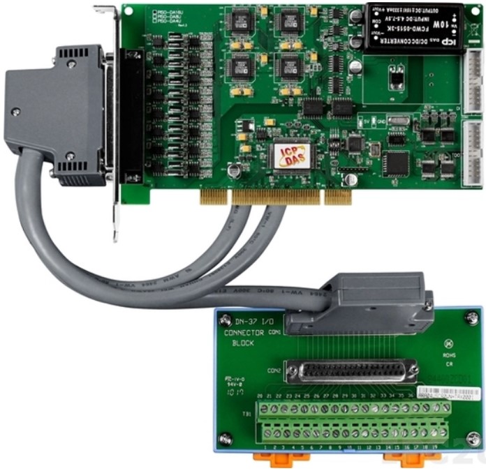 Плата ICP DAS PISO-DA16U/S CR PISO-DA16U with DN-37 (RoHS) Includes one CA-3710 D-Sub cable.