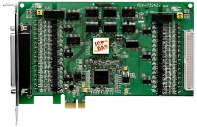 Плата ICP DAS PEX-P32A32 CR PCI Express, 32-ch Optical-Isolated Digital Input and 32-ch Optical-Isolated Open Collector Output Board (Source, PNP) (Ro