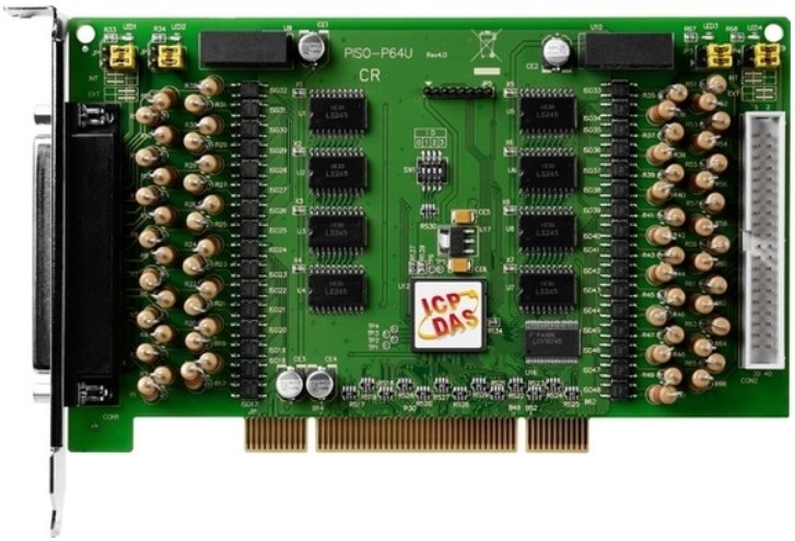 Плата ICP DAS PISO-P64U-24V CR Universal PCI, 64-channel Optically Isolated Digital Input Board. (RoHS)