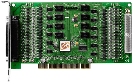 Плата ICP DAS PISO-C64U CR Universal PCI, 64-channel Optically Isolated Open-collector Digital Output Board