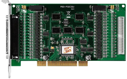 Плата ICP DAS PISO-P32C32U-5V CR Universal PCI, 32-channel Optically Isolated Digital Input (Logic High: 5~12 V)