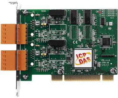 Плата ICP DAS PISO-CAN200U-T CR 2-Port Isolated Protection Universal PCI CAN Card with 5-Pin Screw Terminal Connec