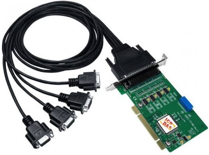 Плата ICP DAS VXC-114iAU/D2 CR Universal PCI, Serial Communication Board with 4 Isolated RS-232 ports (RoHS)