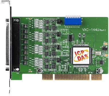 Плата ICP DAS VXC-144U CR Universal PCI, 4-port RS-422/485 communication board.(RoHS) Includes one CA-4002 connector