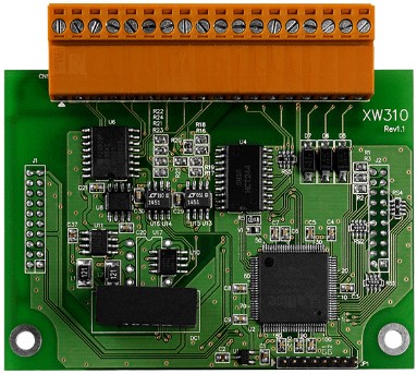 Плата расширения ICP DAS XW310 CR 4-channel A/D (+/- 10 V), 2-channel D/A (+/- 10 V), 3-channel D/O, 3-channel D/I (RoHS)