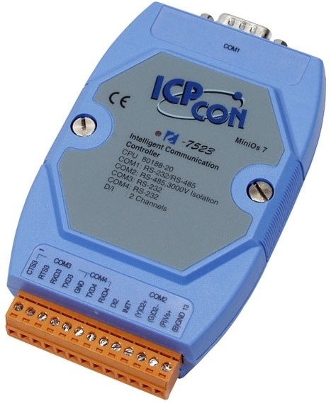 Контроллер ICP DAS I-7524 CR Embedded communication controller with one RS-485 and four RS-232