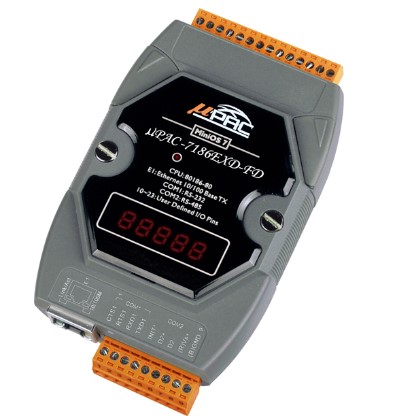 Коммутатор ICP DAS uPAC-7186EXD-FD CR uPAC-7186EX with seven segment display (RoHS)