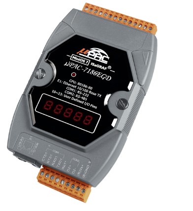 Коммутатор ICP DAS uPAC-7186EGD-G CR μPAC-7186EG with 7-segment display