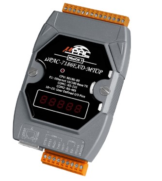 Коммутатор ICP DAS uPAC-7186EXD-MTCP CR Embedded Controller with four communication port, seven segment Display, developing too