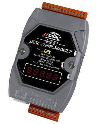 Коммутатор ICP DAS uPAC-7186PEXD-MTCP-G CR uPAC-7186PEXD with default Modbus/TCP firmware (RoHS)