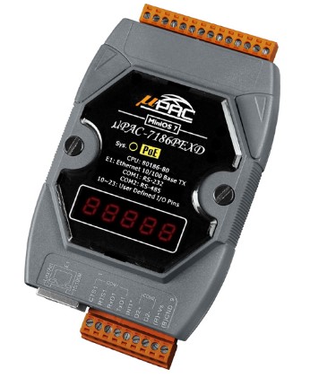 Коммутатор ICP DAS uPAC-7186PEXD-G CR μPAC-7186PEX with 7 segment LED display