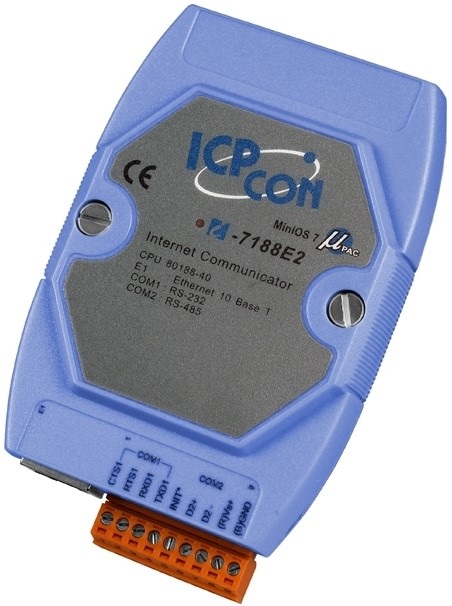 Контроллер ICP DAS I-7188E2-MTCP CR I-7188E2 with default Modbus/TCP firmware