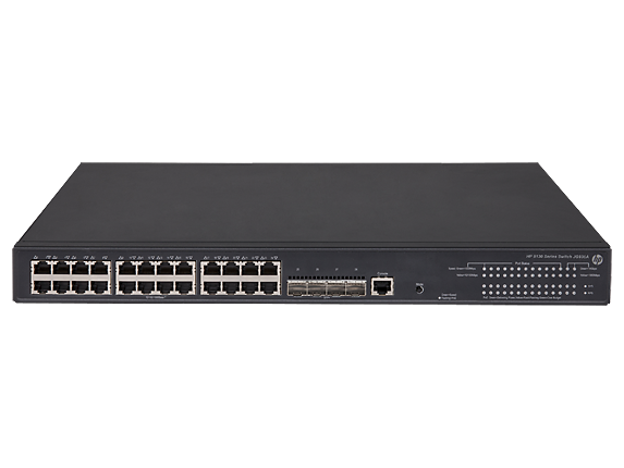 Коммутатор PoE HPE JG936A 5130 24G PoE+ 4SFP+ EI Swch (24x10/100/1000 PoE+ RJ-45 + 4x1/10G SFP+, 370W, Managed static L3, Stacking, IRF, 19') (repl. f