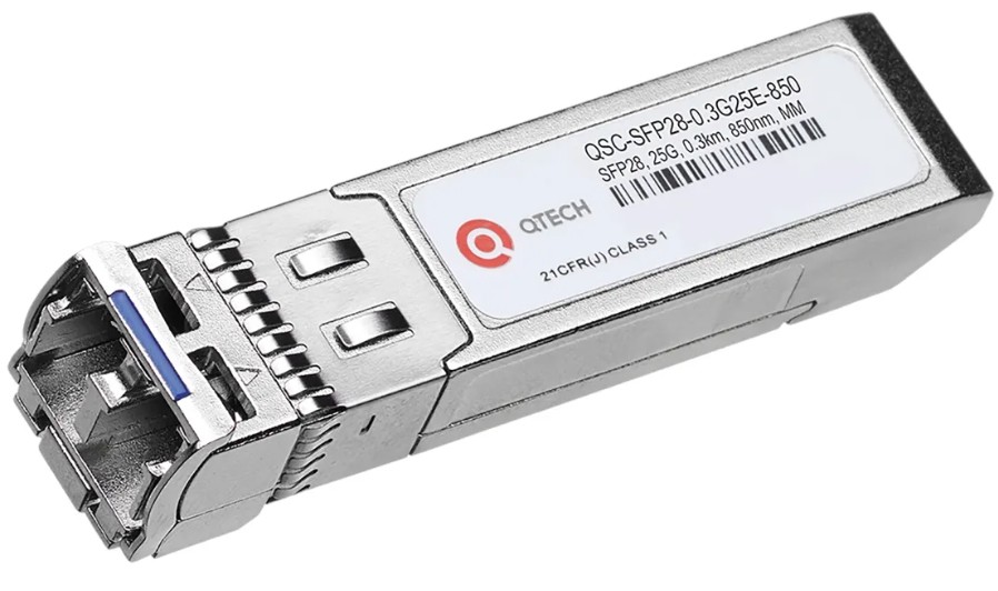 Модуль QTECH QSC-SFP28-0.3G25E-850 оптический SFP28, 25G, 300м, 850нм, LC