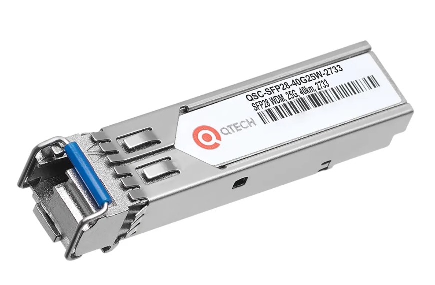 Модуль QTECH QSC-SFP28-40G25W-2733 оптический WDM SFP28, 25G, 40км, 1270нм1330нм, LC
