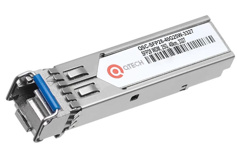 Модуль QTECH QSC-SFP28-40G25W-3327 оптический WDM SFP28, 25G, 40км, 1330нм1270нм, LC