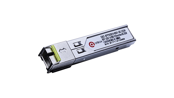 Модуль SFP QTECH QSC-SFP3GEW-5531-SC-DDM 3км, 1,25Гбит/с, Tx=1550/Rx=1310нм, SC, FP, SM, DDM