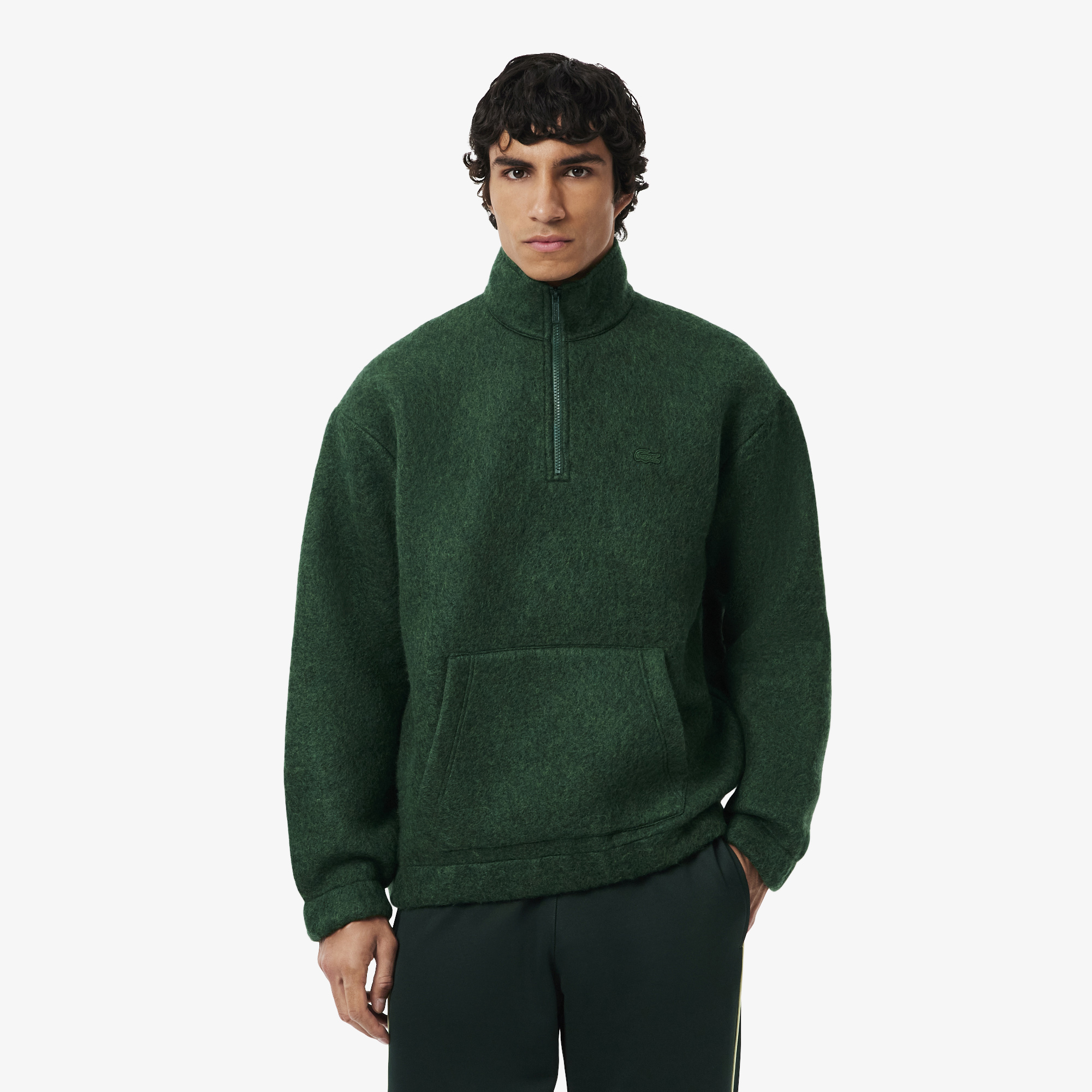 Мужской хлопковый свитшот Lacoste свободного кроя SH5463