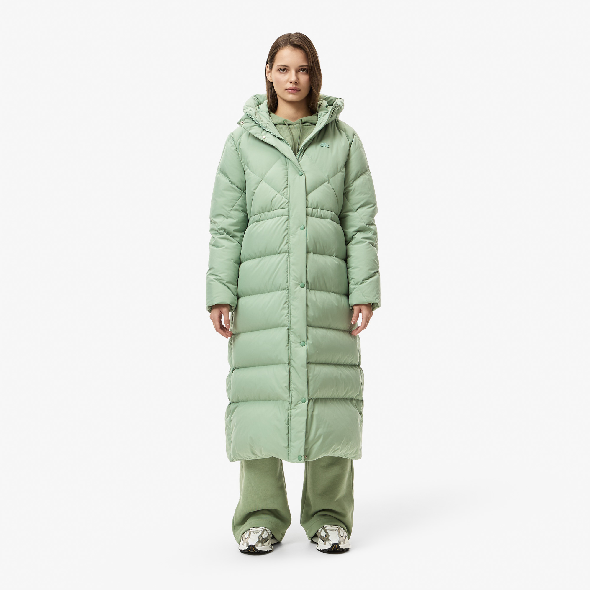 Женская парка Lacoste с капюшоном BF2611
