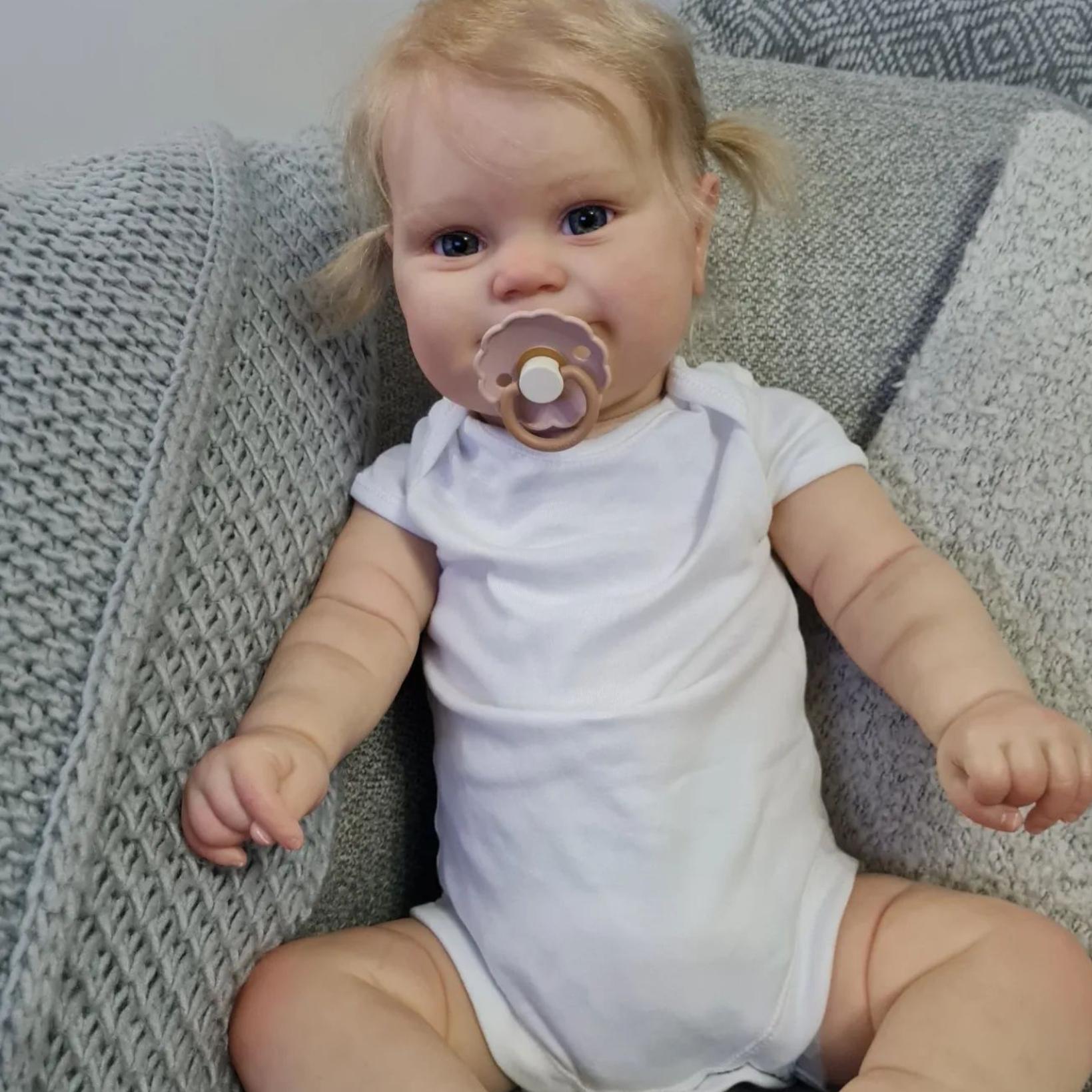 3D краска для кожи с венами, 60 см, 24 дюйма, Reborn Baby, популярная тканевая кукла Maddie, силиконовая игрушка для девочек, принцесса для малышей Bebe same as picture gray BZDOLL Reborn