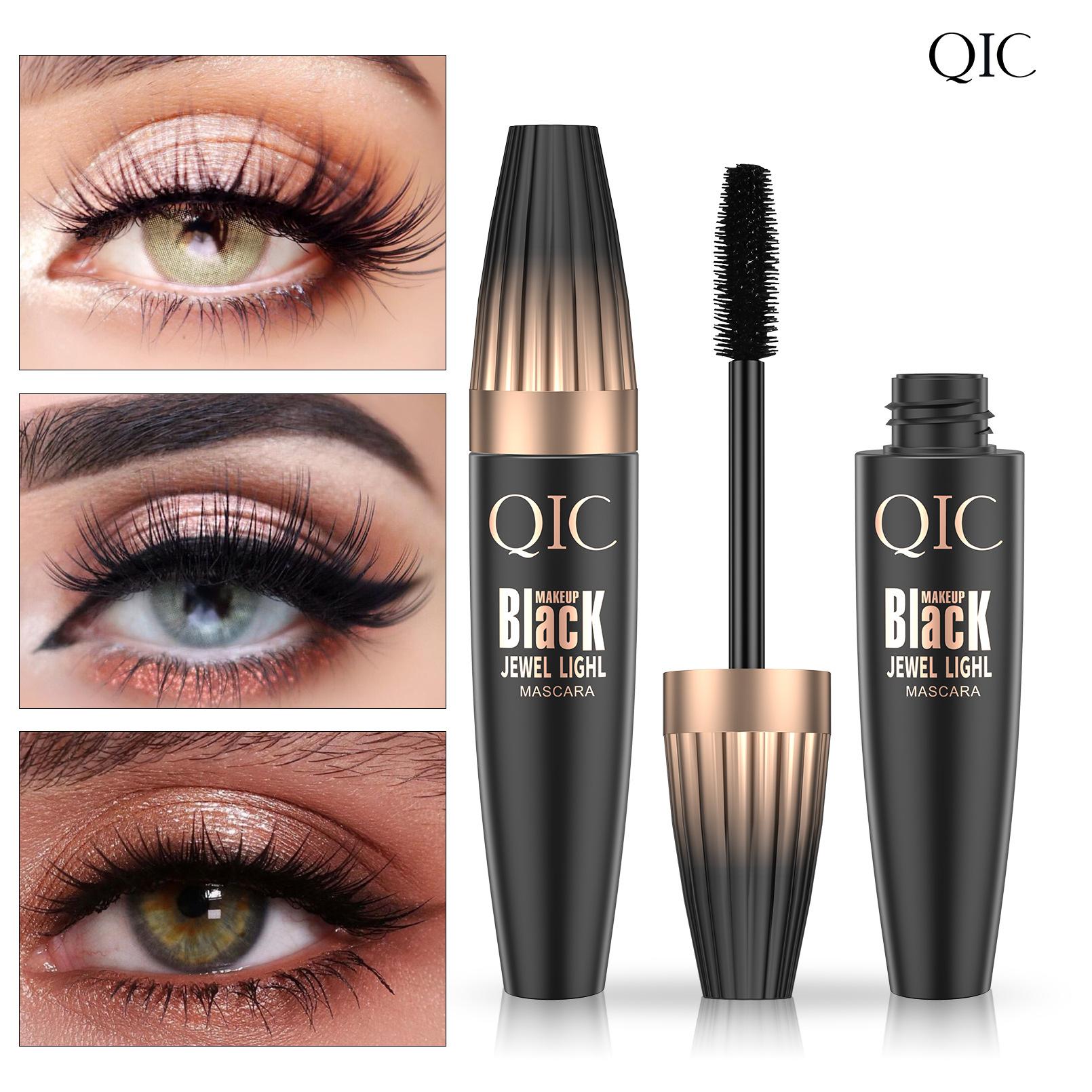 QIC Volumous 4D Mascara Длинная густая и вьющаяся водостойкая тушь без размазывания 9 мл beige