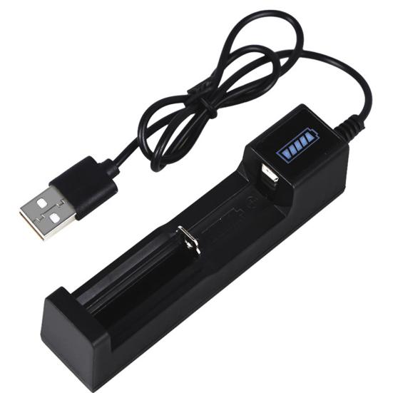 Литиевая батарея Usb Android Зарядное устройство Аксессуары для фонариков с бликами Черное универсальное интеллектуальное зарядное устройство чёрный Sevier 3C