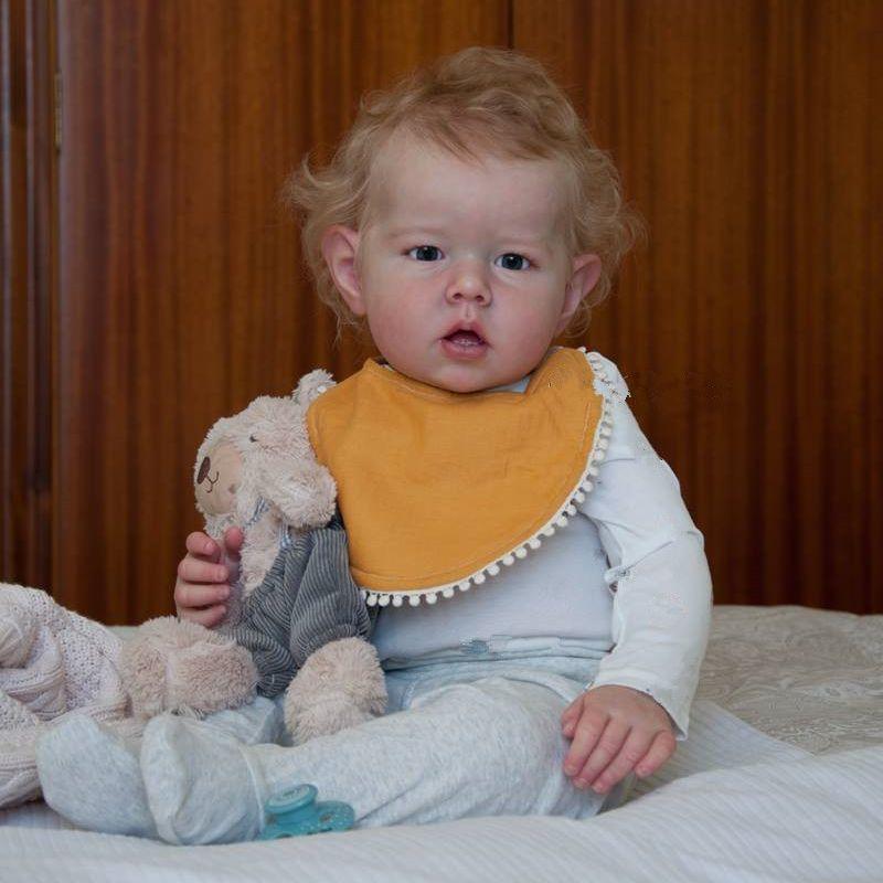 BZDOLL 70 см Reborn Baby 3D кожаные ручные краски мягкие силиконовые большие размеры кукла для мальчиков игрушка для девочек тканевое тело для малышей искусство Bebe подарок same as picture brown BZDOLL Reborn