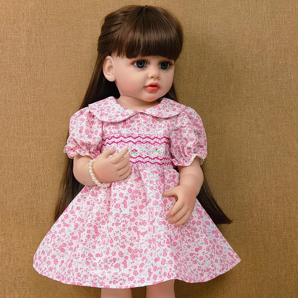 Baby Reborn, цельное силиконовое тело, милая, красивая, реалистичная кукла для новорожденного, игрушка принцессы для маленьких мальчиков, подарок для детей, подарок на день рождения white FUSKARMA TOYS