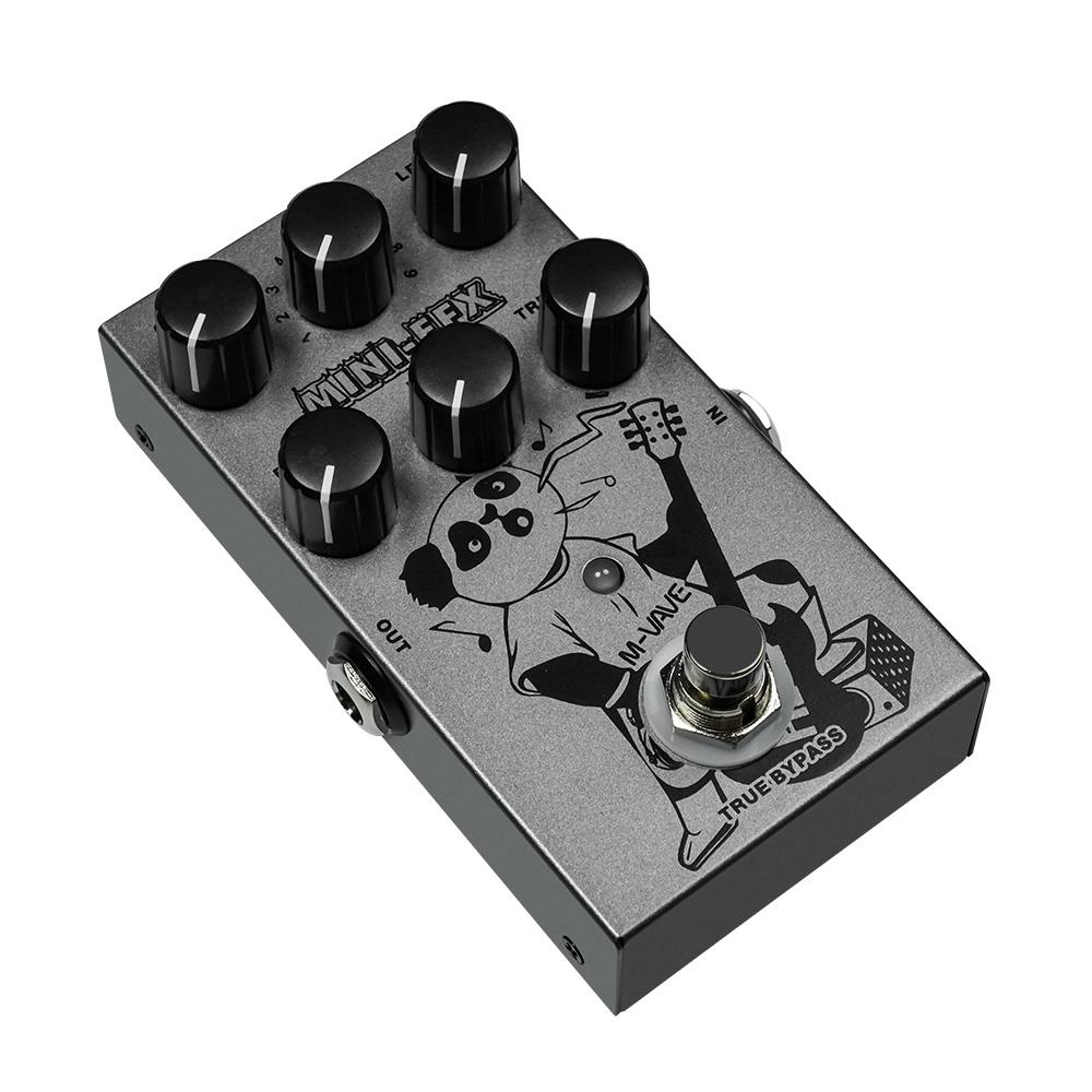 M-VAVE Электрические педали эффектов Heavy Metal Электрогитара Overload Distortion Effector 3-секционный 11.2x6.8x4cm серебряный TOMTOP JMS
