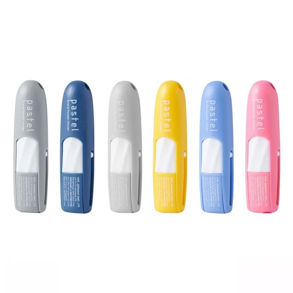 Карманный ингалятор Pastel Brand 2 мл. х 6 шт. 2 ml. x 6 pcs gray HAAR Health & Beauty