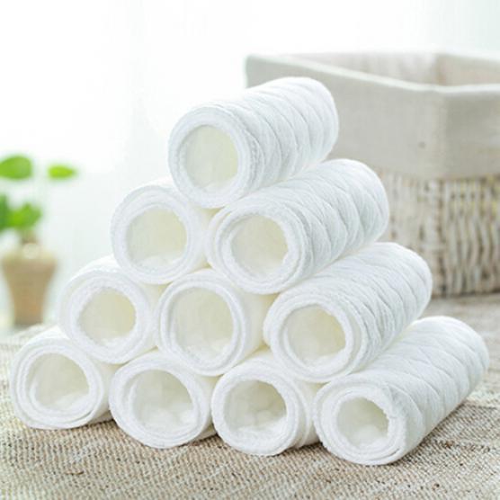 Хлопковые вставки в детские подгузники One Size white Toy